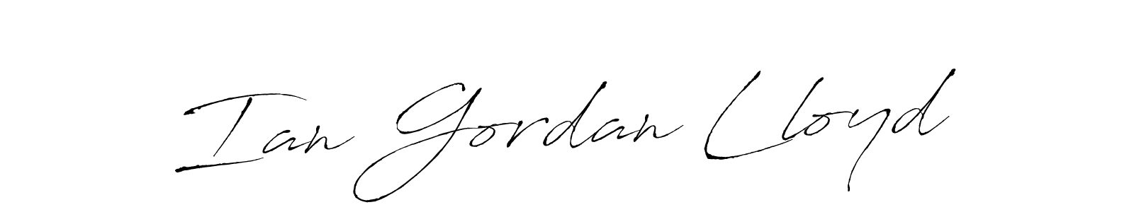 How to make Ian Gordan Lloyd name signature. Use Antro_Vectra style for creating short signs online. This is the latest handwritten sign. Ian Gordan Lloyd signature style 6 images and pictures png