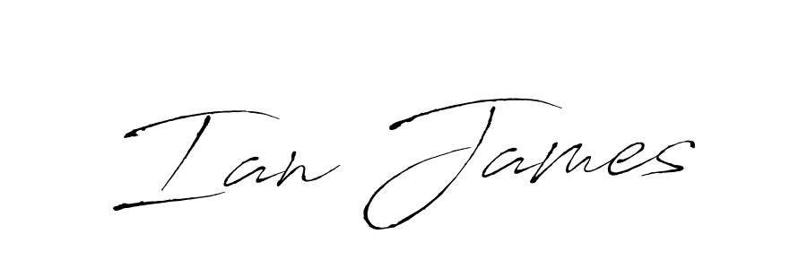 How to make Ian James signature? Antro_Vectra is a professional autograph style. Create handwritten signature for Ian James name. Ian James signature style 6 images and pictures png