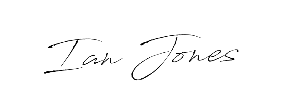 Create a beautiful signature design for name Ian Jones. With this signature (Antro_Vectra) fonts, you can make a handwritten signature for free. Ian Jones signature style 6 images and pictures png