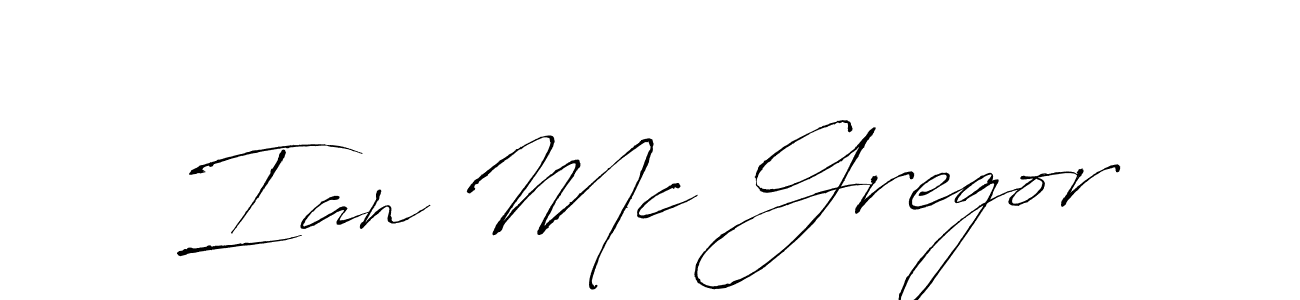 You should practise on your own different ways (Antro_Vectra) to write your name (Ian Mc Gregor) in signature. don't let someone else do it for you. Ian Mc Gregor signature style 6 images and pictures png