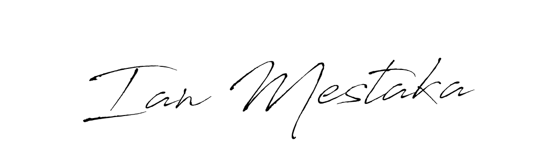 Create a beautiful signature design for name Ian Mestaka. With this signature (Antro_Vectra) fonts, you can make a handwritten signature for free. Ian Mestaka signature style 6 images and pictures png