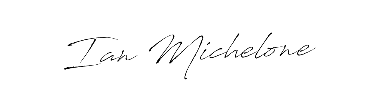 How to make Ian Michelone signature? Antro_Vectra is a professional autograph style. Create handwritten signature for Ian Michelone name. Ian Michelone signature style 6 images and pictures png