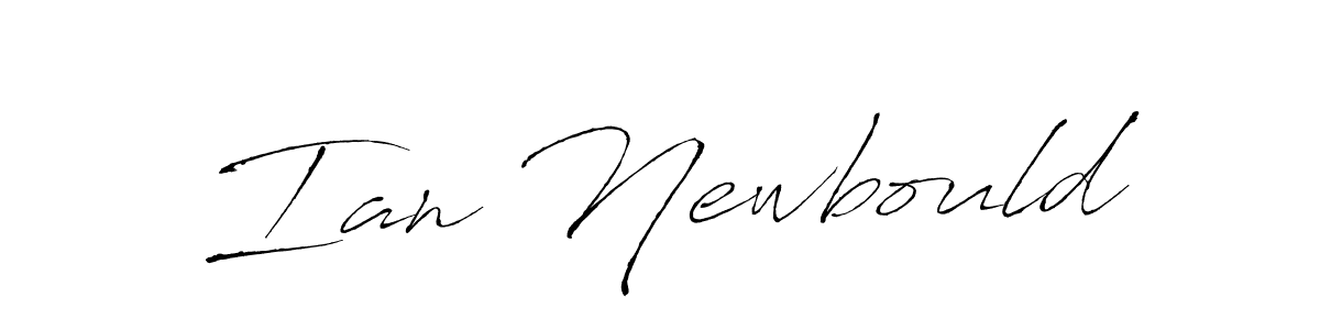 Make a beautiful signature design for name Ian Newbould. With this signature (Antro_Vectra) style, you can create a handwritten signature for free. Ian Newbould signature style 6 images and pictures png
