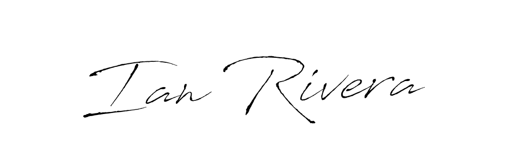 Design your own signature with our free online signature maker. With this signature software, you can create a handwritten (Antro_Vectra) signature for name Ian Rivera. Ian Rivera signature style 6 images and pictures png