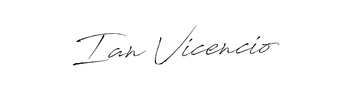 Use a signature maker to create a handwritten signature online. With this signature software, you can design (Antro_Vectra) your own signature for name Ian Vicencio. Ian Vicencio signature style 6 images and pictures png