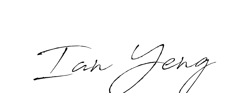 Make a beautiful signature design for name Ian Yeng. With this signature (Antro_Vectra) style, you can create a handwritten signature for free. Ian Yeng signature style 6 images and pictures png