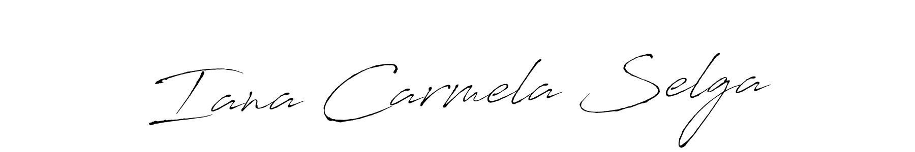Make a beautiful signature design for name Iana Carmela Selga. With this signature (Antro_Vectra) style, you can create a handwritten signature for free. Iana Carmela Selga signature style 6 images and pictures png