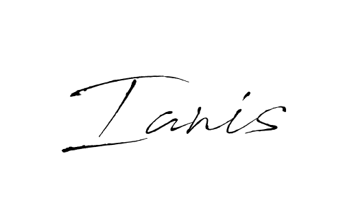 Make a beautiful signature design for name Ianis. With this signature (Antro_Vectra) style, you can create a handwritten signature for free. Ianis signature style 6 images and pictures png