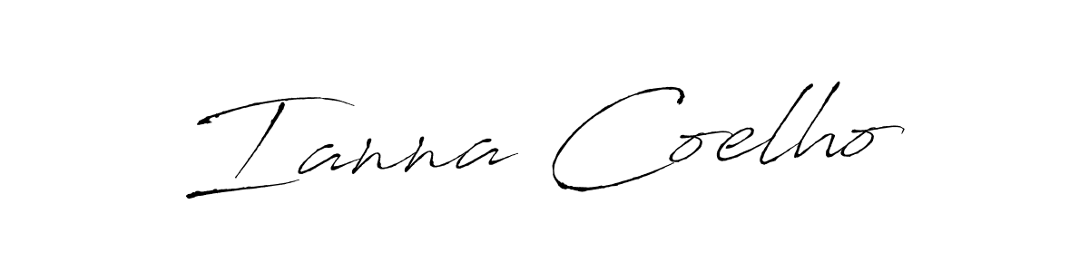 This is the best signature style for the Ianna Coelho name. Also you like these signature font (Antro_Vectra). Mix name signature. Ianna Coelho signature style 6 images and pictures png