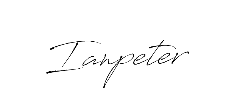Ianpeter stylish signature style. Best Handwritten Sign (Antro_Vectra) for my name. Handwritten Signature Collection Ideas for my name Ianpeter. Ianpeter signature style 6 images and pictures png