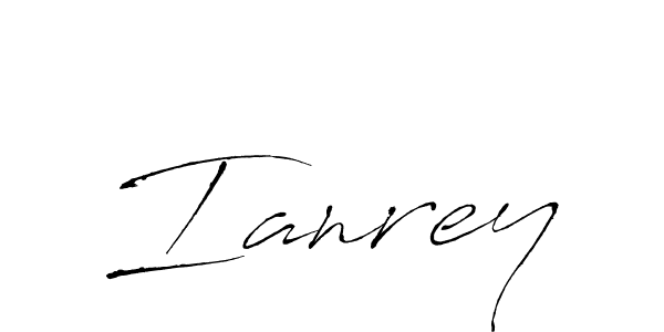 if you are searching for the best signature style for your name Ianrey. so please give up your signature search. here we have designed multiple signature styles  using Antro_Vectra. Ianrey signature style 6 images and pictures png