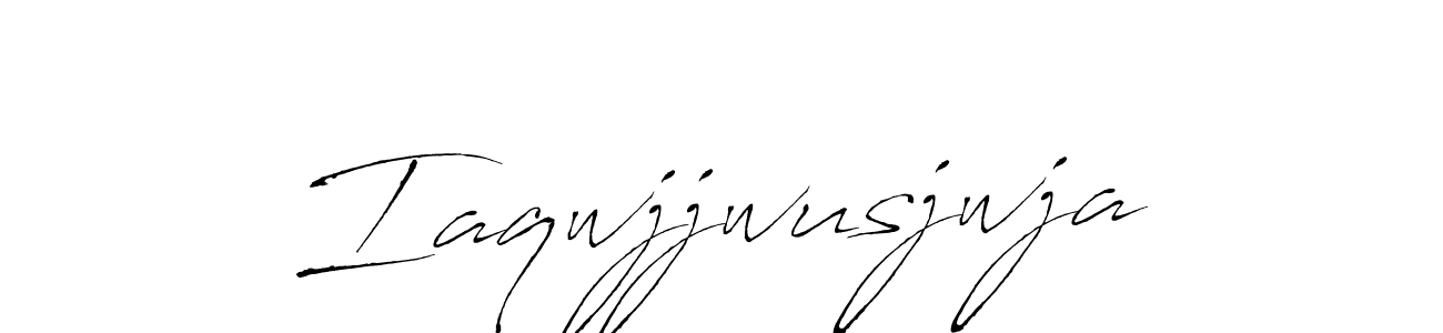 Design your own signature with our free online signature maker. With this signature software, you can create a handwritten (Antro_Vectra) signature for name Iaqwjjwusjwja. Iaqwjjwusjwja signature style 6 images and pictures png