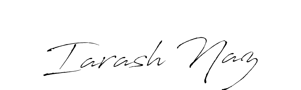 Make a beautiful signature design for name Iarash Naz. With this signature (Antro_Vectra) style, you can create a handwritten signature for free. Iarash Naz signature style 6 images and pictures png