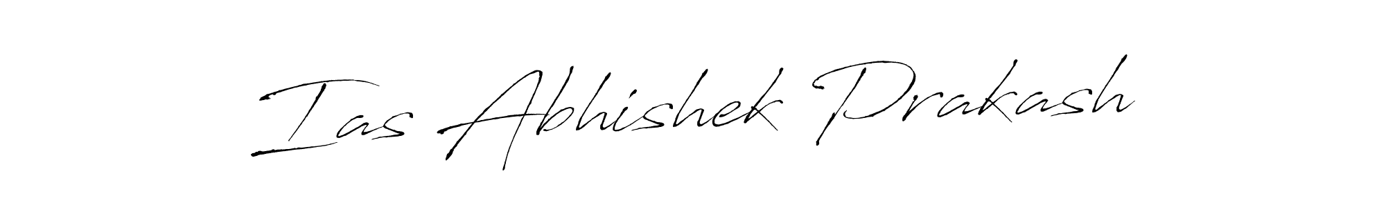 Make a beautiful signature design for name Ias Abhishek Prakash. With this signature (Antro_Vectra) style, you can create a handwritten signature for free. Ias Abhishek Prakash signature style 6 images and pictures png