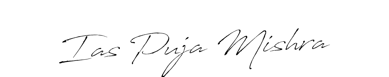 Make a beautiful signature design for name Ias Puja Mishra. With this signature (Antro_Vectra) style, you can create a handwritten signature for free. Ias Puja Mishra signature style 6 images and pictures png