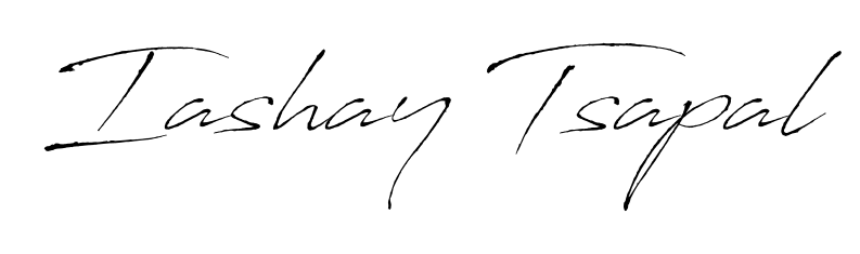 A classic penmanship look for Iashay Tsapal. The Antro_Vectra font brings timeless elegance and confidence to every signed document. Iashay Tsapal signature style 6 images and pictures png