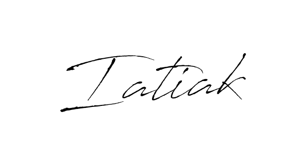 How to make Iatiak name signature. Use Antro_Vectra style for creating short signs online. This is the latest handwritten sign. Iatiak signature style 6 images and pictures png