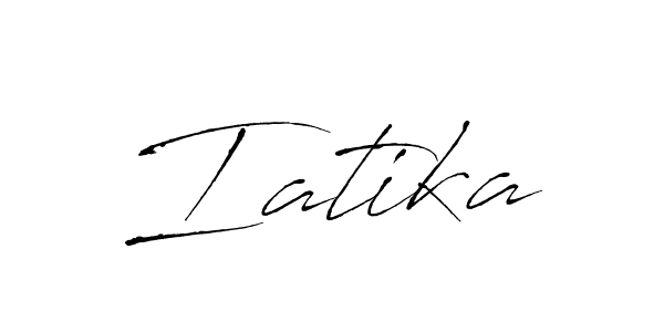 Design your own signature with our free online signature maker. With this signature software, you can create a handwritten (Antro_Vectra) signature for name Iatika. Iatika signature style 6 images and pictures png