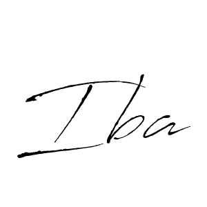 Make a beautiful signature design for name Iba. With this signature (Antro_Vectra) style, you can create a handwritten signature for free. Iba signature style 6 images and pictures png