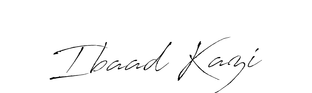 This is the best signature style for the Ibaad Kazi name. Also you like these signature font (Antro_Vectra). Mix name signature. Ibaad Kazi signature style 6 images and pictures png