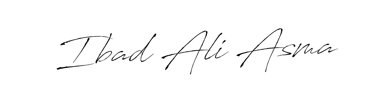 This is the best signature style for the Ibad Ali Asma name. Also you like these signature font (Antro_Vectra). Mix name signature. Ibad Ali Asma signature style 6 images and pictures png