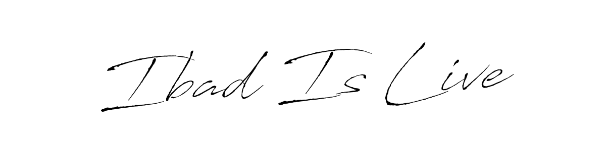 Once you've used our free online signature maker to create your best signature Antro_Vectra style, it's time to enjoy all of the benefits that Ibad Is Live name signing documents. Ibad Is Live signature style 6 images and pictures png