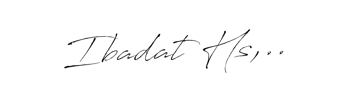 Design your own signature with our free online signature maker. With this signature software, you can create a handwritten (Antro_Vectra) signature for name Ibadat Hs,... Ibadat Hs,.. signature style 6 images and pictures png