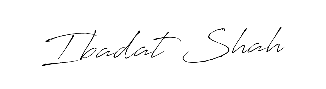 The best way (Antro_Vectra) to make a short signature is to pick only two or three words in your name. The name Ibadat Shah include a total of six letters. For converting this name. Ibadat Shah signature style 6 images and pictures png