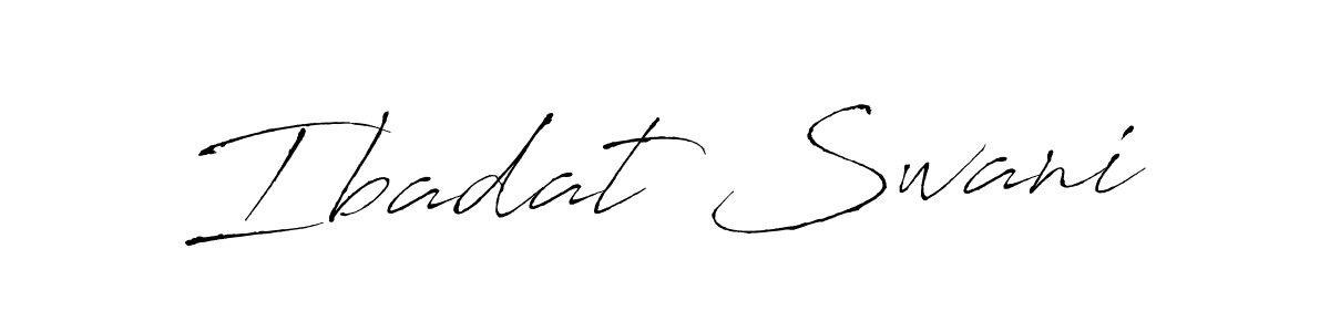 Make a beautiful signature design for name Ibadat Swani. With this signature (Antro_Vectra) style, you can create a handwritten signature for free. Ibadat Swani signature style 6 images and pictures png