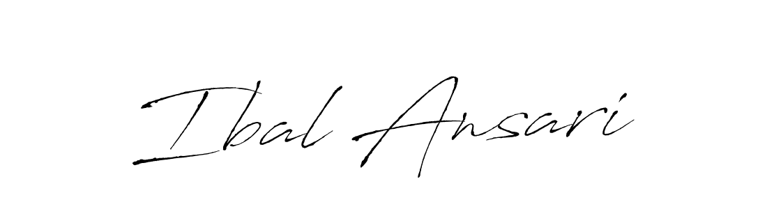 Ibal Ansari stylish signature style. Best Handwritten Sign (Antro_Vectra) for my name. Handwritten Signature Collection Ideas for my name Ibal Ansari. Ibal Ansari signature style 6 images and pictures png