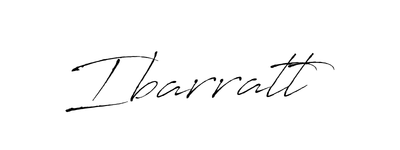 Antro_Vectra is a professional signature style that is perfect for those who want to add a touch of class to their signature. It is also a great choice for those who want to make their signature more unique. Get Ibarratt name to fancy signature for free. Ibarratt signature style 6 images and pictures png