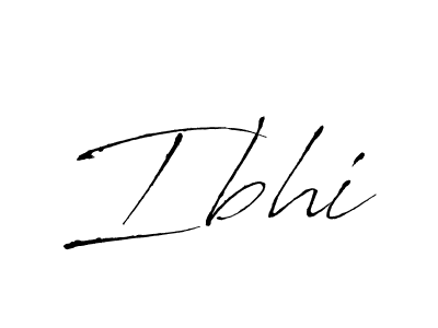 Create a beautiful signature design for name Ibhi. With this signature (Antro_Vectra) fonts, you can make a handwritten signature for free. Ibhi signature style 6 images and pictures png