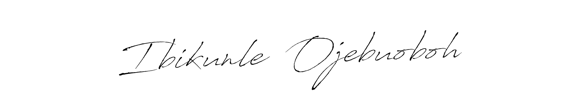 Create a beautiful signature design for name Ibikunle  Ojebuoboh. With this signature (Antro_Vectra) fonts, you can make a handwritten signature for free. Ibikunle  Ojebuoboh signature style 6 images and pictures png