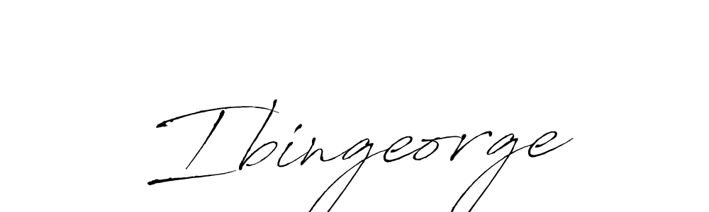 Make a beautiful signature design for name Ibingeorge. With this signature (Antro_Vectra) style, you can create a handwritten signature for free. Ibingeorge signature style 6 images and pictures png