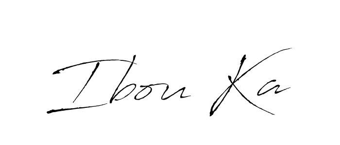 Use a signature maker to create a handwritten signature online. With this signature software, you can design (Antro_Vectra) your own signature for name Ibou Ka. Ibou Ka signature style 6 images and pictures png