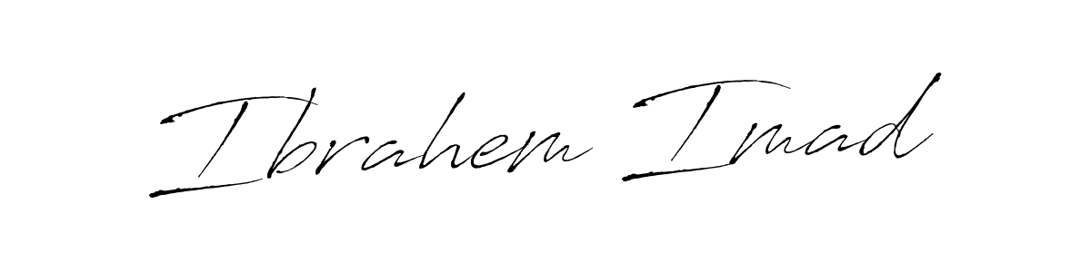 Make a beautiful signature design for name Ibrahem Imad. With this signature (Antro_Vectra) style, you can create a handwritten signature for free. Ibrahem Imad signature style 6 images and pictures png