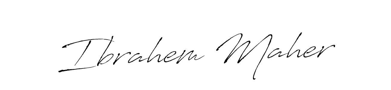 This is the best signature style for the Ibrahem Maher name. Also you like these signature font (Antro_Vectra). Mix name signature. Ibrahem Maher signature style 6 images and pictures png