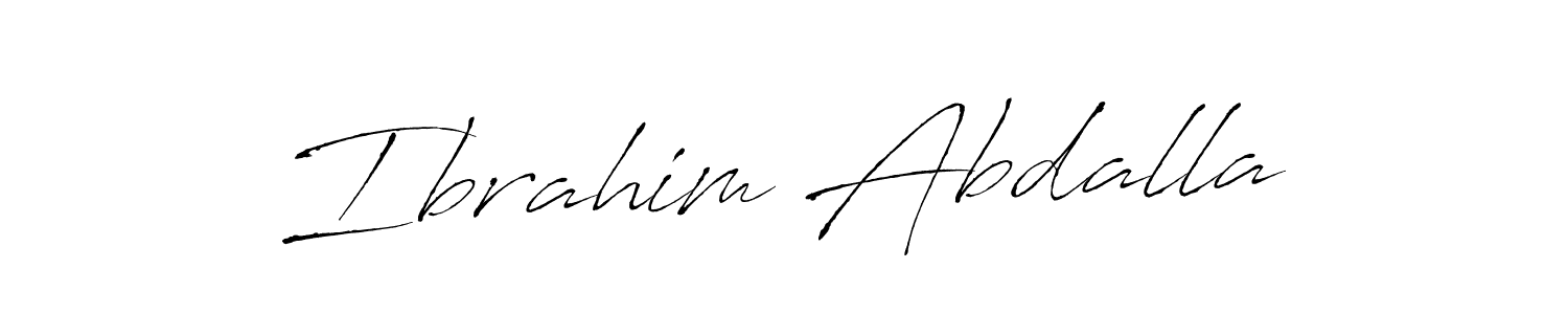 How to make Ibrahim Abdalla signature? Antro_Vectra is a professional autograph style. Create handwritten signature for Ibrahim Abdalla name. Ibrahim Abdalla signature style 6 images and pictures png