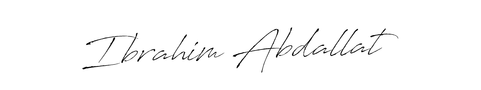 Ibrahim Abdallat stylish signature style. Best Handwritten Sign (Antro_Vectra) for my name. Handwritten Signature Collection Ideas for my name Ibrahim Abdallat. Ibrahim Abdallat signature style 6 images and pictures png