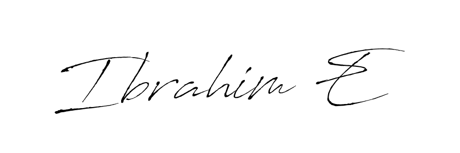 How to Draw Ibrahim E signature style? Antro_Vectra is a latest design signature styles for name Ibrahim E. Ibrahim E signature style 6 images and pictures png