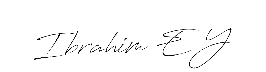 Also we have Ibrahim E Y name is the best signature style. Create professional handwritten signature collection using Antro_Vectra autograph style. Ibrahim E Y signature style 6 images and pictures png