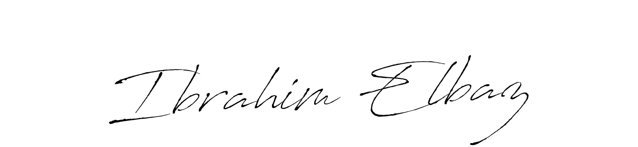 Design your own signature with our free online signature maker. With this signature software, you can create a handwritten (Antro_Vectra) signature for name Ibrahim Elbaz. Ibrahim Elbaz signature style 6 images and pictures png