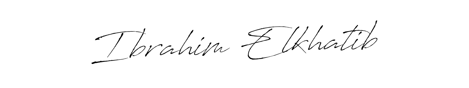 if you are searching for the best signature style for your name Ibrahim Elkhatib. so please give up your signature search. here we have designed multiple signature styles  using Antro_Vectra. Ibrahim Elkhatib signature style 6 images and pictures png