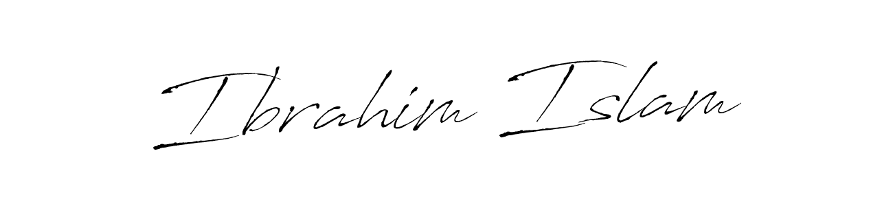 Ibrahim Islam stylish signature style. Best Handwritten Sign (Antro_Vectra) for my name. Handwritten Signature Collection Ideas for my name Ibrahim Islam. Ibrahim Islam signature style 6 images and pictures png