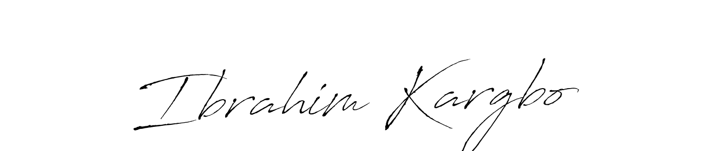 Design your own signature with our free online signature maker. With this signature software, you can create a handwritten (Antro_Vectra) signature for name Ibrahim Kargbo. Ibrahim Kargbo signature style 6 images and pictures png