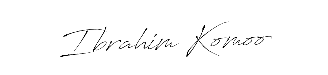 How to make Ibrahim Komoo signature? Antro_Vectra is a professional autograph style. Create handwritten signature for Ibrahim Komoo name. Ibrahim Komoo signature style 6 images and pictures png