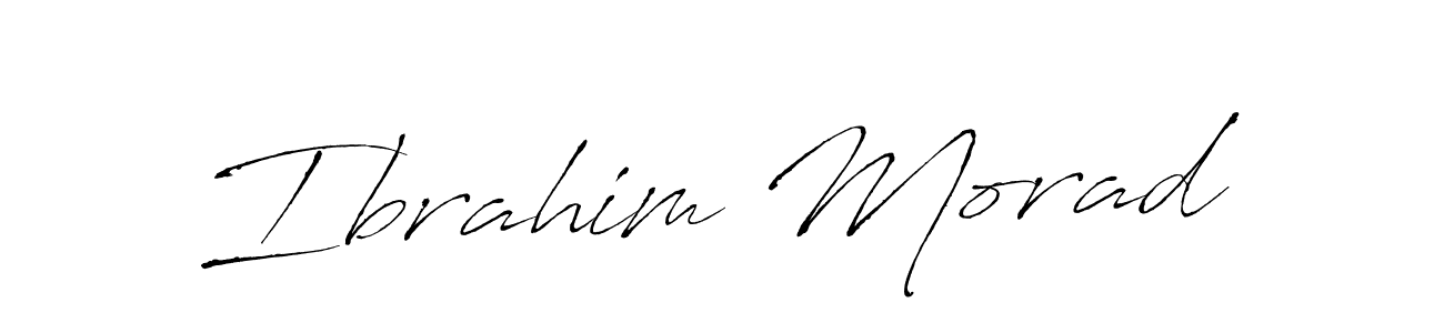 Ibrahim Morad stylish signature style. Best Handwritten Sign (Antro_Vectra) for my name. Handwritten Signature Collection Ideas for my name Ibrahim Morad. Ibrahim Morad signature style 6 images and pictures png