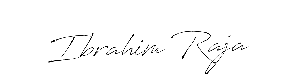 Make a beautiful signature design for name Ibrahim Raja. With this signature (Antro_Vectra) style, you can create a handwritten signature for free. Ibrahim Raja signature style 6 images and pictures png