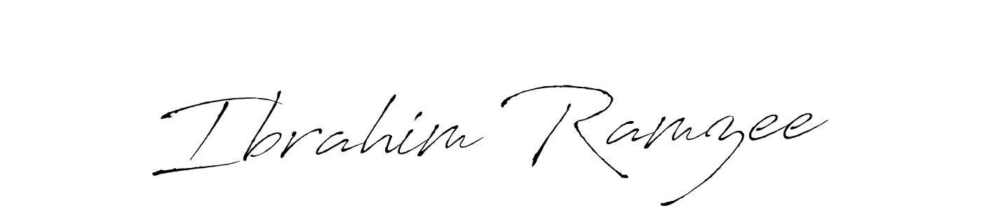 Design your own signature with our free online signature maker. With this signature software, you can create a handwritten (Antro_Vectra) signature for name Ibrahim Ramzee. Ibrahim Ramzee signature style 6 images and pictures png