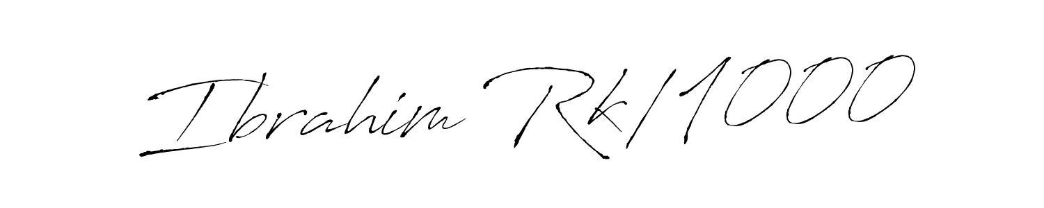 Use a signature maker to create a handwritten signature online. With this signature software, you can design (Antro_Vectra) your own signature for name Ibrahim Rk/1000. Ibrahim Rk/1000 signature style 6 images and pictures png
